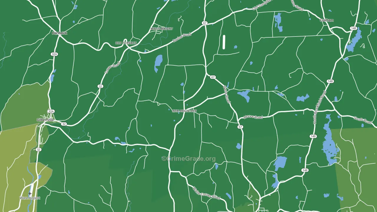 01531, MA Map of Vehicle Theft Rates