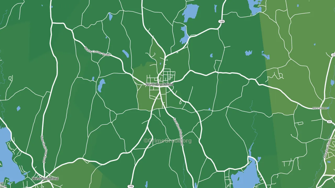 01535, MA Map of Vehicle Theft Rates