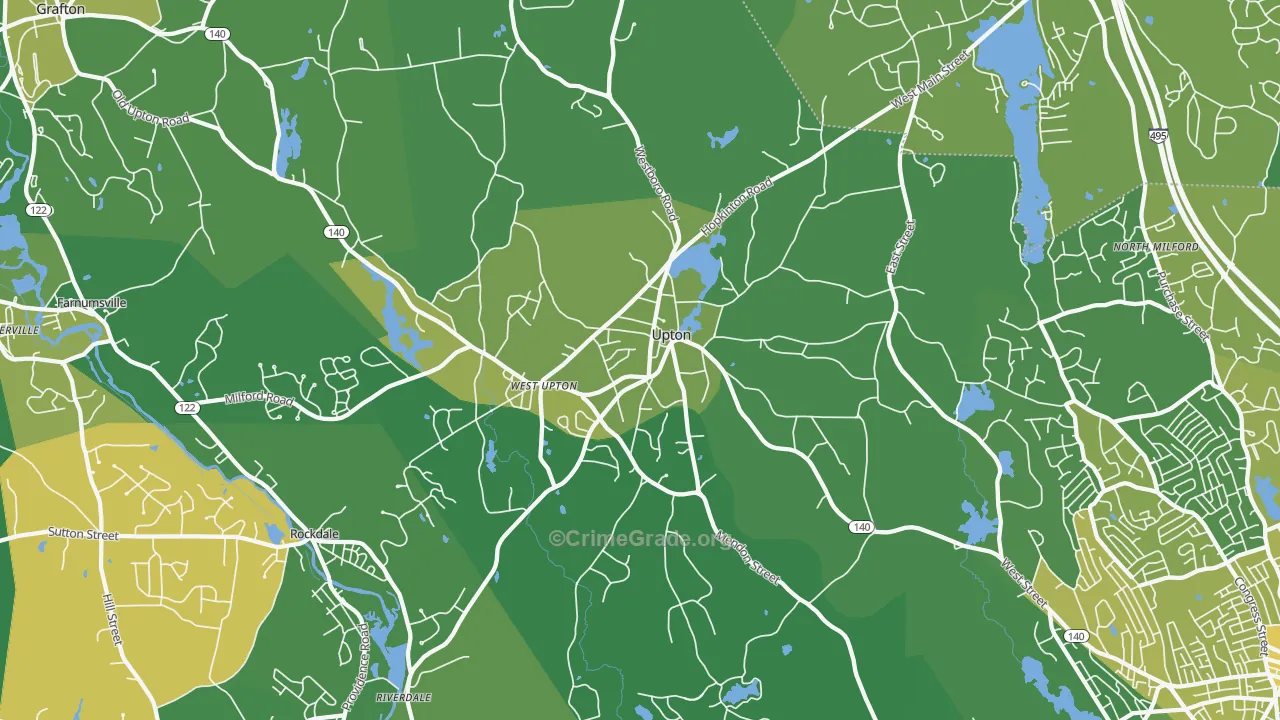 01568, MA Map of Vehicle Theft Rates