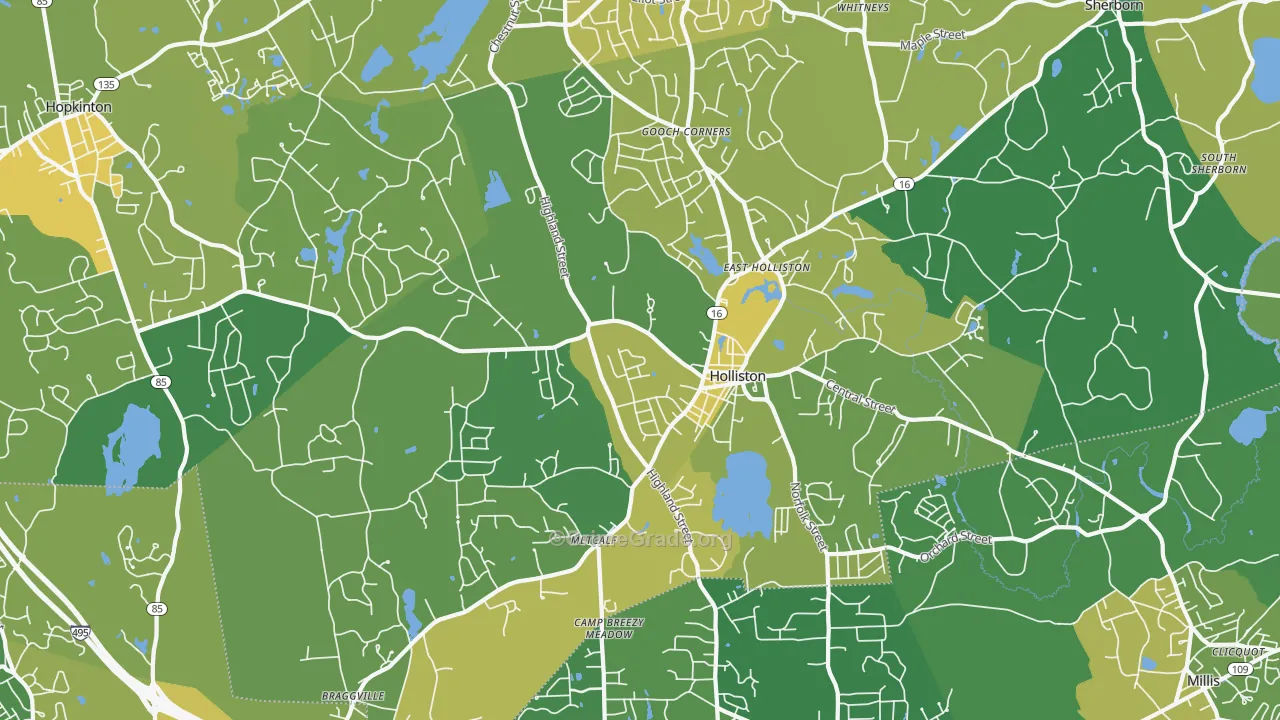 01746, MA Map of Vehicle Theft Rates