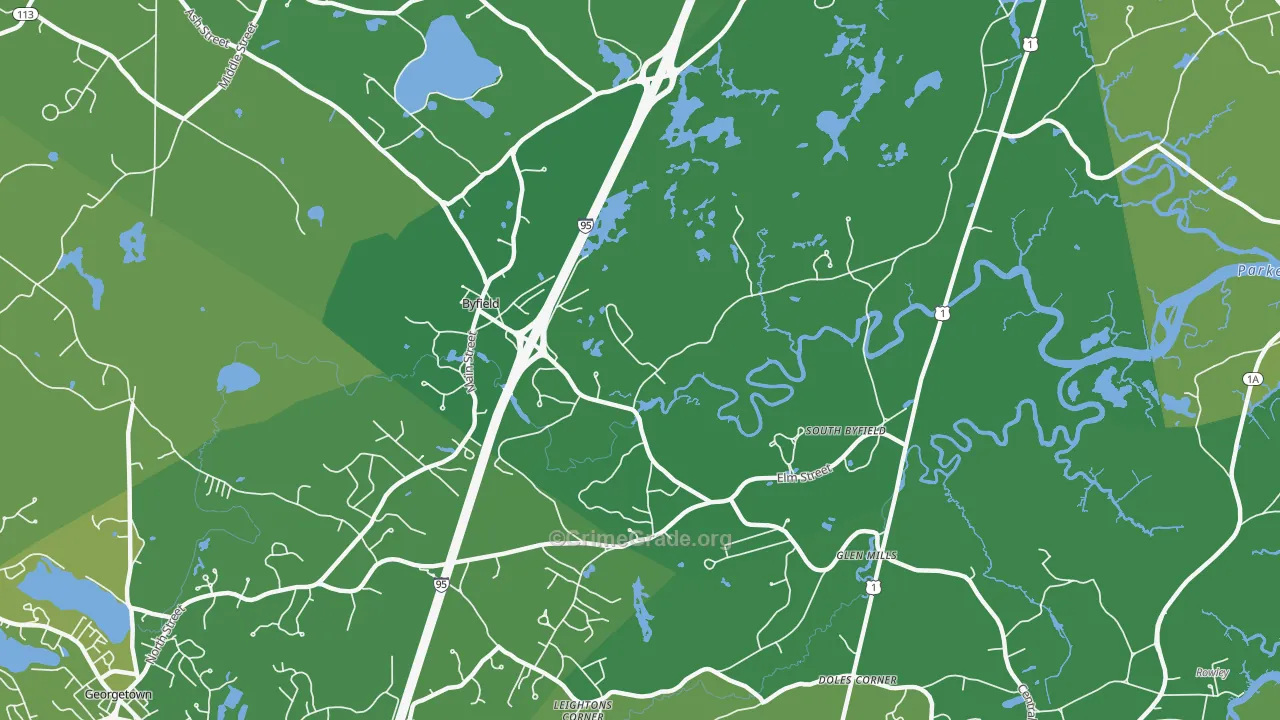 01922, MA Map of Vehicle Theft Rates
