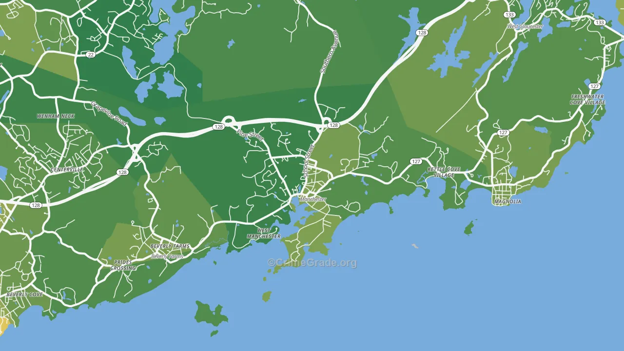 01944, MA Map of Vehicle Theft Rates
