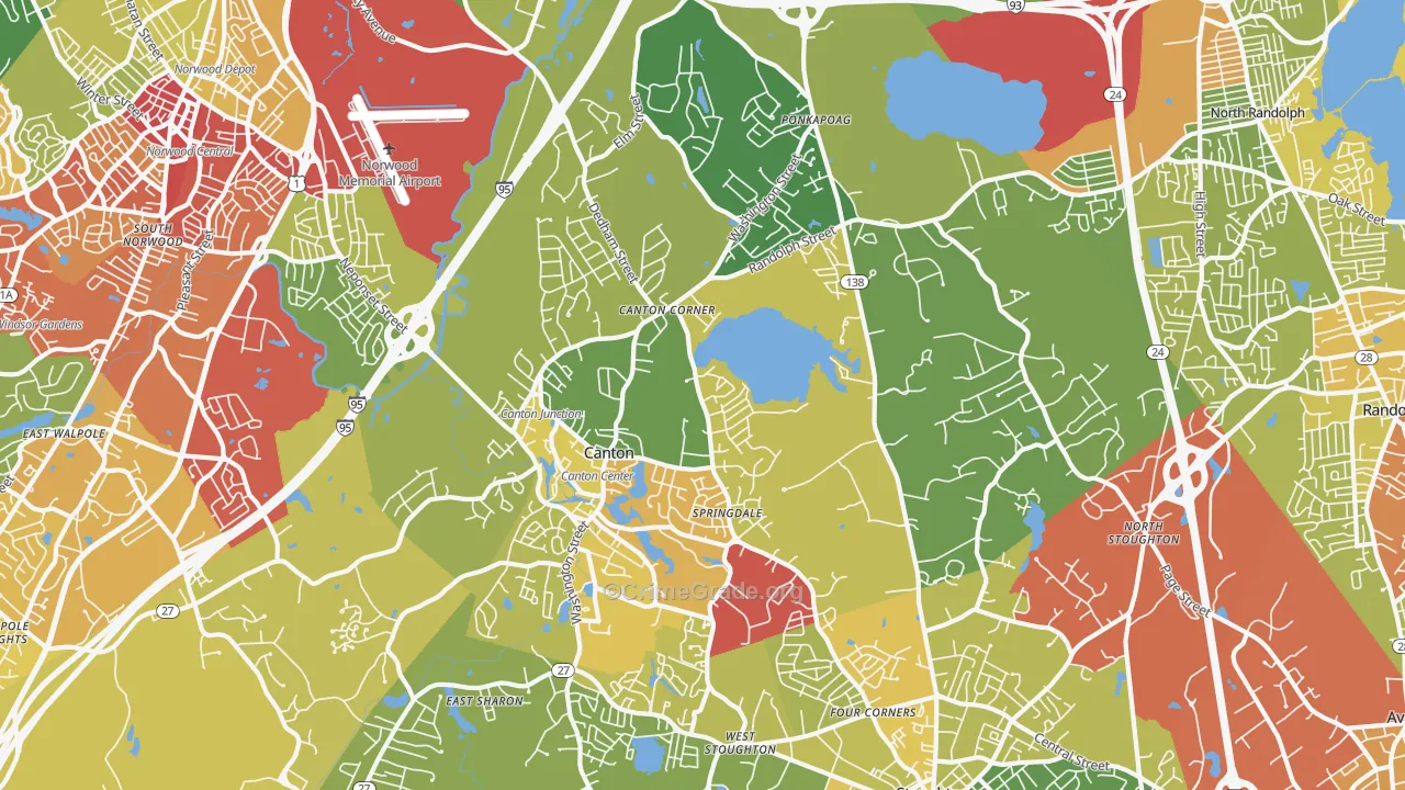 02021, MA Map of Vehicle Theft Rates