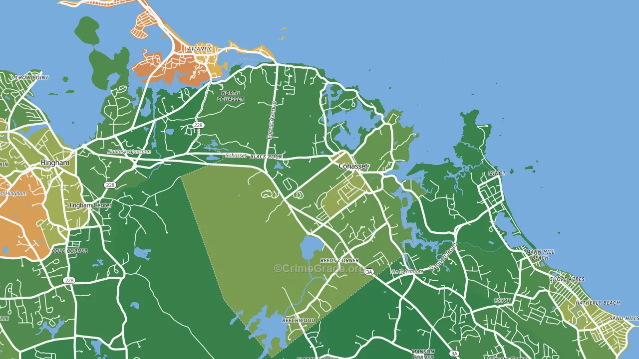 02025, MA Map of Vehicle Theft Rates