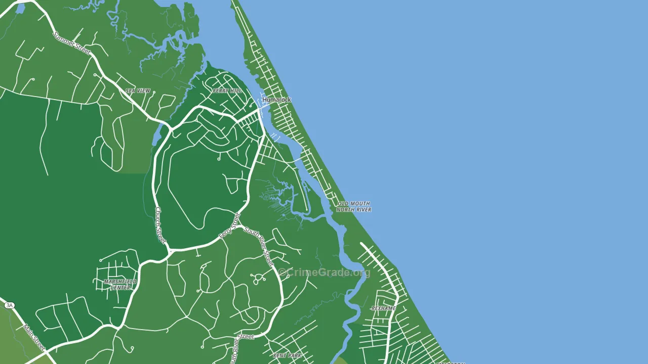 02047, MA Map of Vehicle Theft Rates