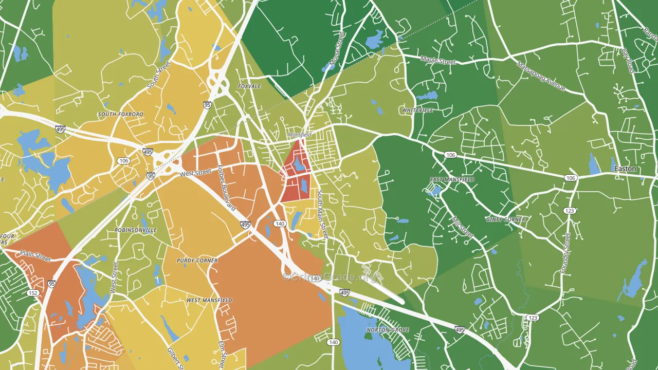 02048, MA Map of Vehicle Theft Rates