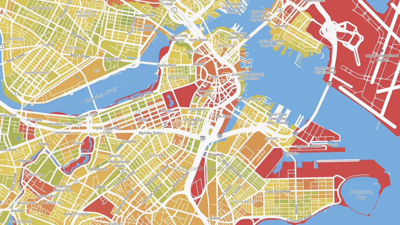 02111, MA Map of Vehicle Theft Rates