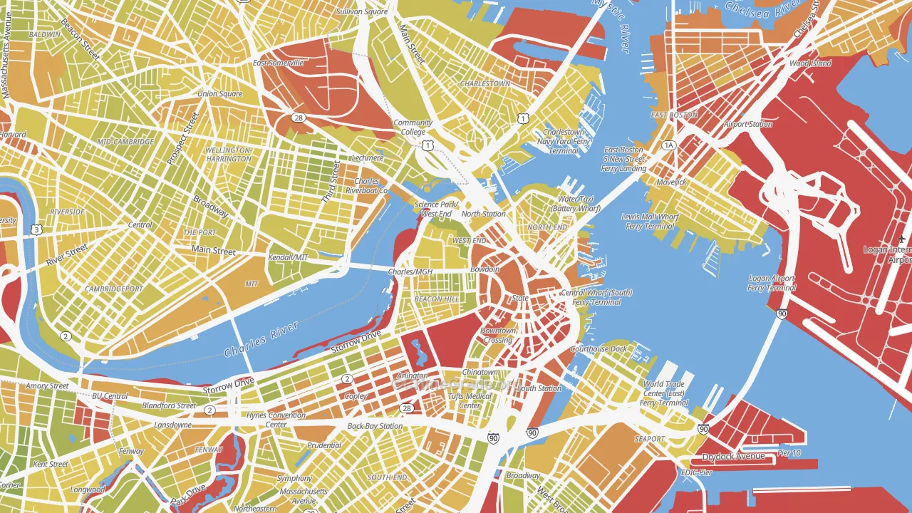 02114, MA Map of Vehicle Theft Rates