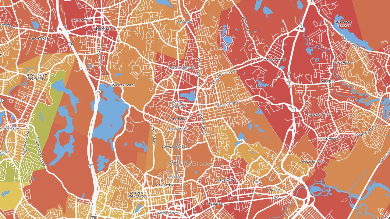 02176, MA Map of Vehicle Theft Rates