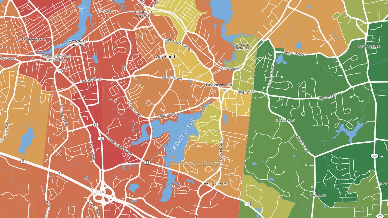 02189, MA Map of Vehicle Theft Rates