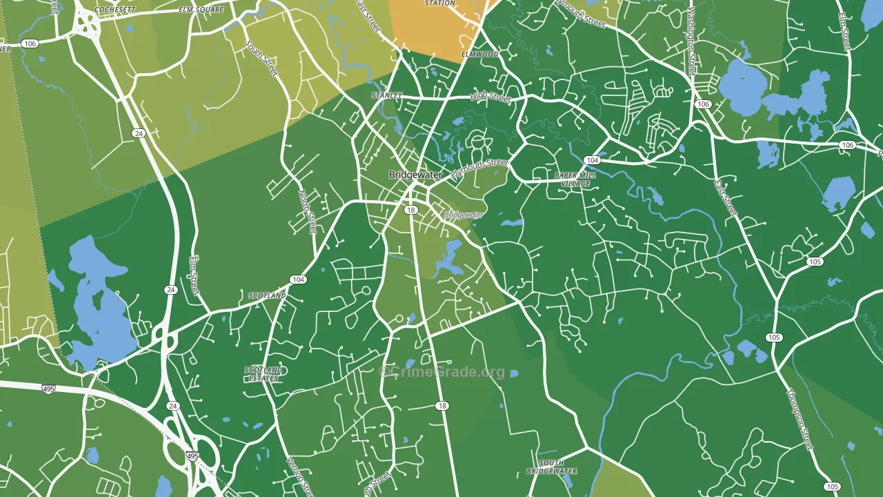 02324, MA Map of Vehicle Theft Rates