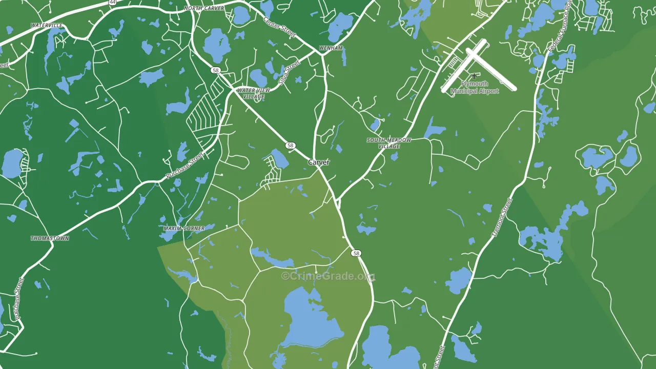 02330, MA Map of Vehicle Theft Rates