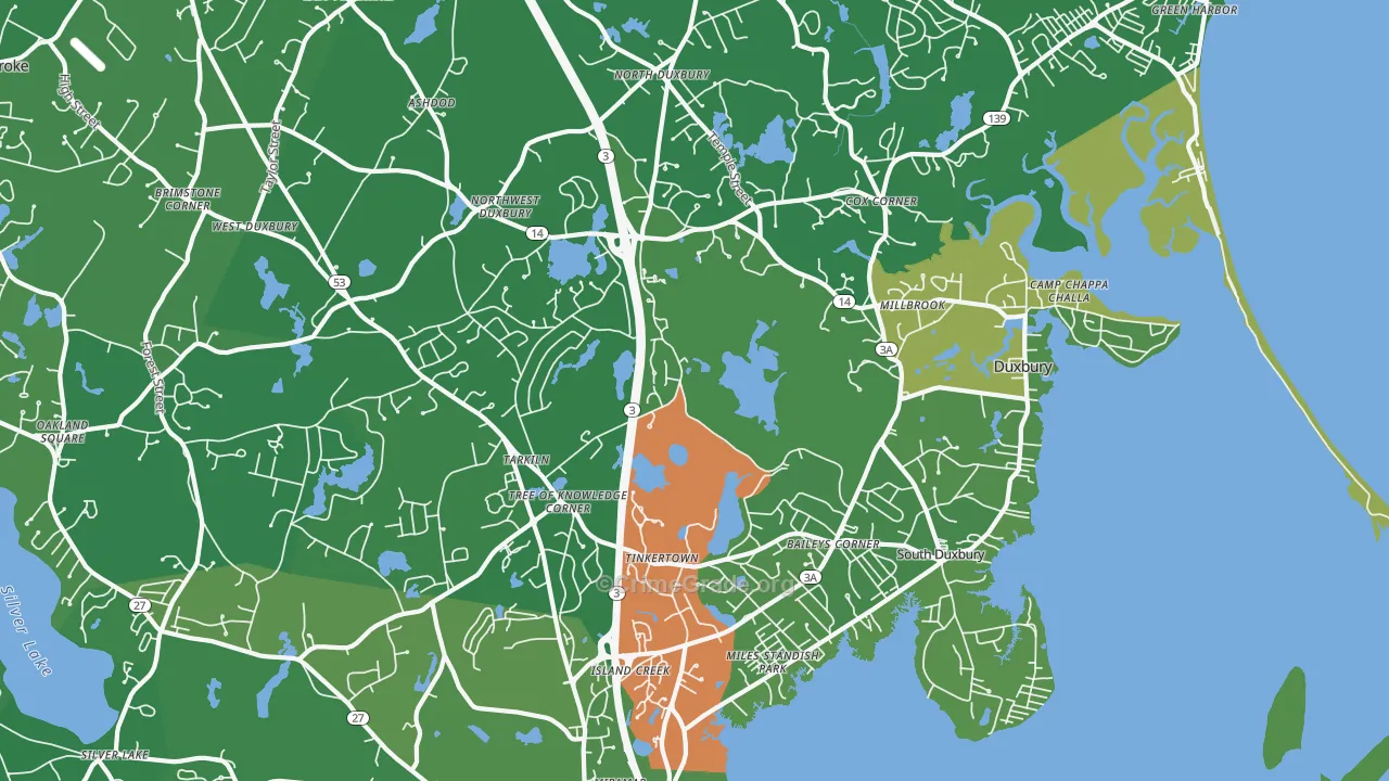02332, MA Map of Vehicle Theft Rates