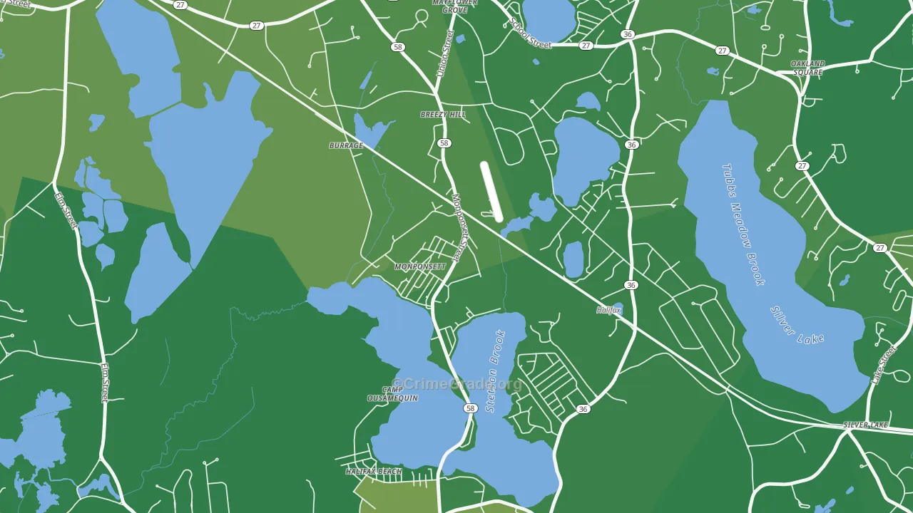 02350, MA Map of Vehicle Theft Rates