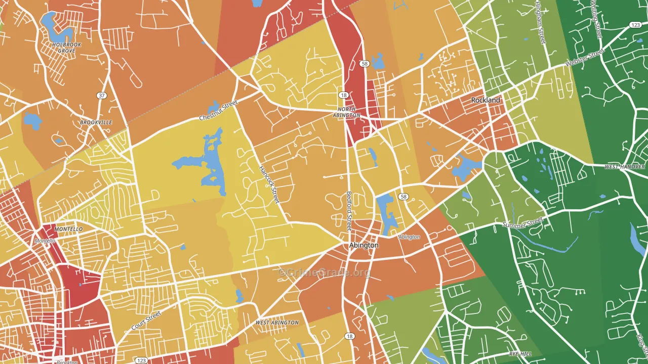 02351, MA Map of Vehicle Theft Rates