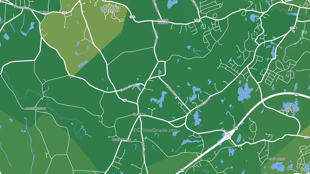 02367, MA Map of Vehicle Theft Rates