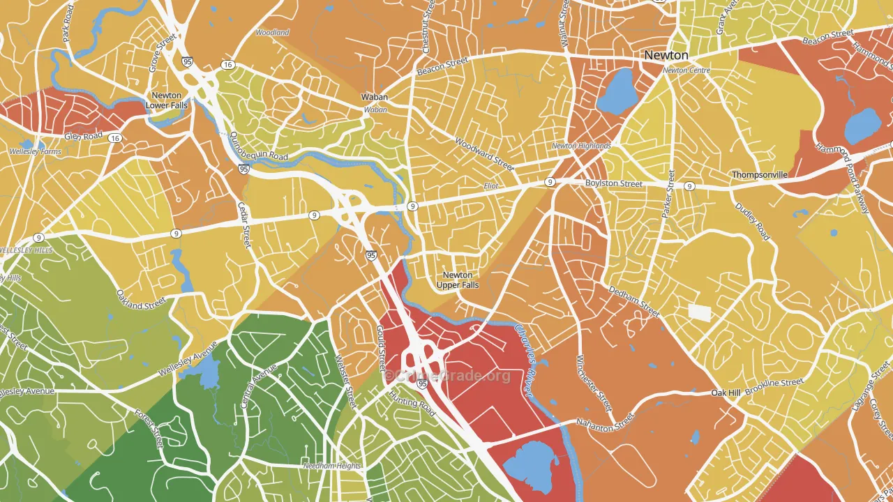02464, MA Map of Vehicle Theft Rates