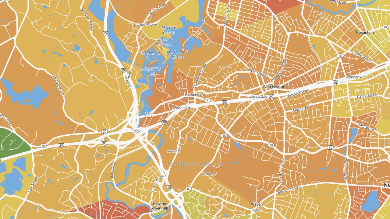 02466, MA Map of Vehicle Theft Rates