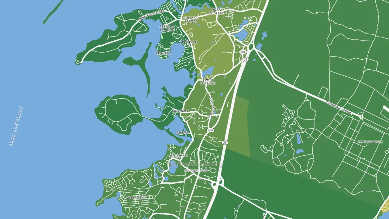 02534, MA Map of Vehicle Theft Rates
