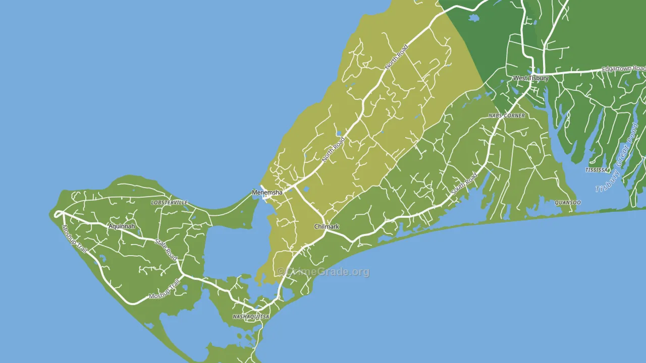 02535, MA Map of Vehicle Theft Rates