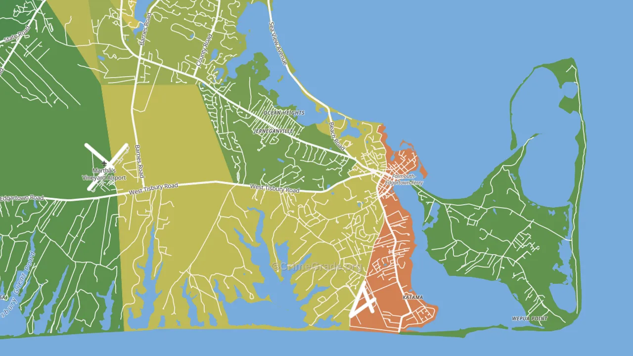 02539, MA Map of Vehicle Theft Rates