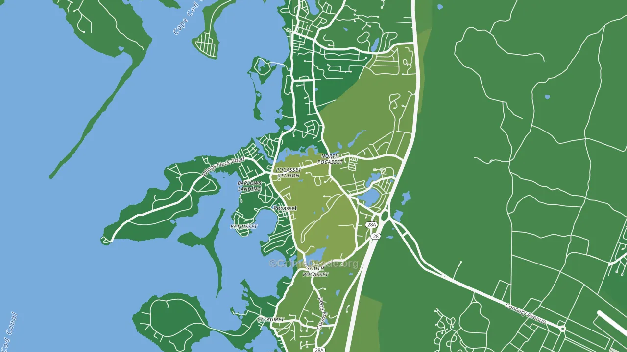 02559, MA Map of Vehicle Theft Rates