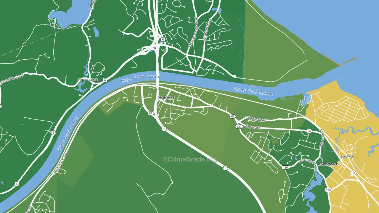 02561, MA Map of Vehicle Theft Rates