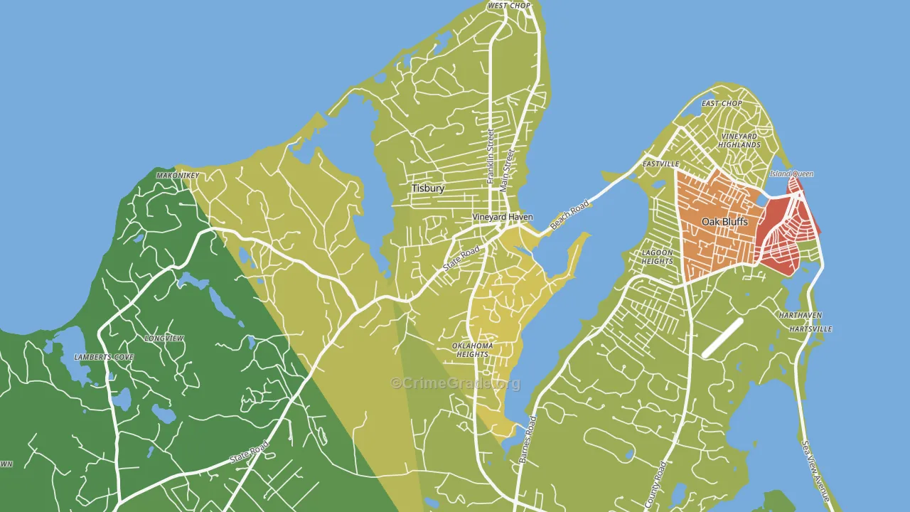 02568, MA Map of Vehicle Theft Rates