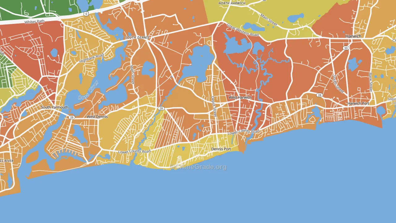 02639, MA Map of Vehicle Theft Rates