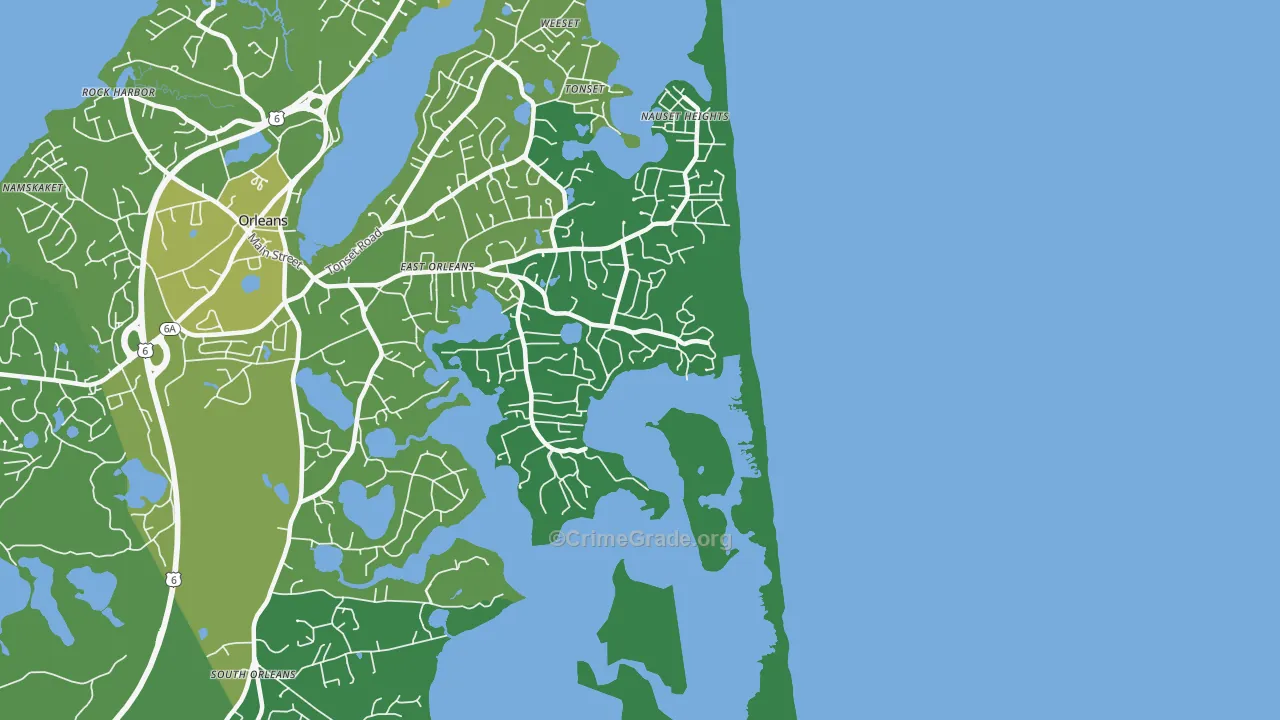 02643, MA Map of Vehicle Theft Rates