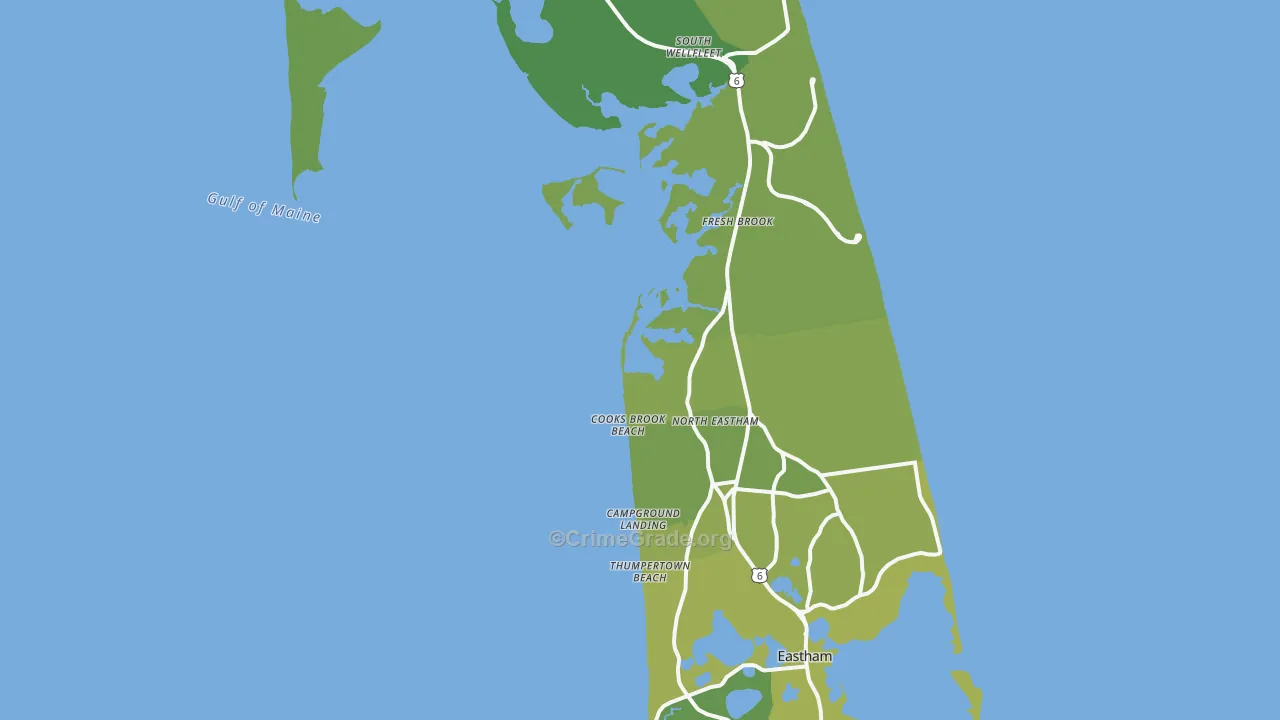 02651, MA Map of Vehicle Theft Rates