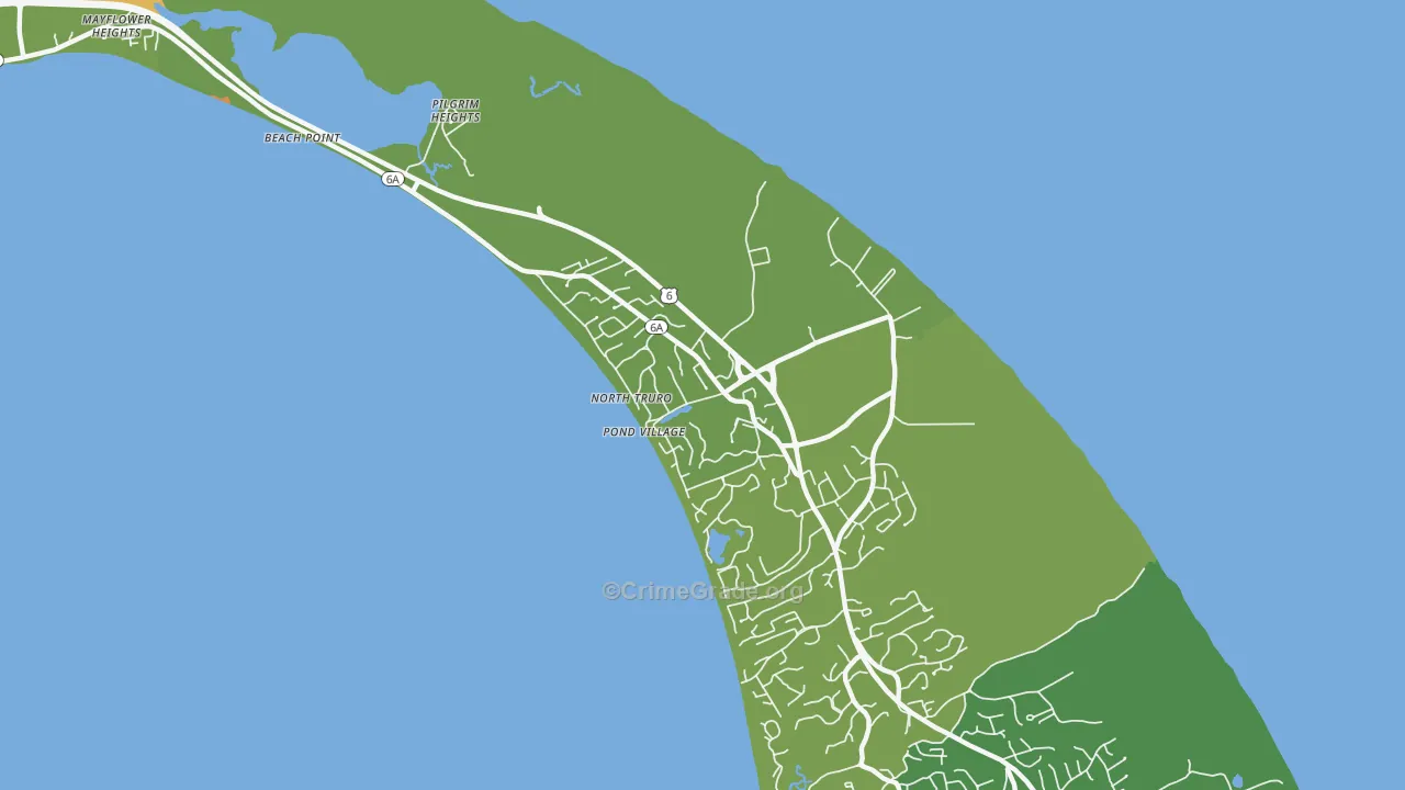 02652, MA Map of Vehicle Theft Rates