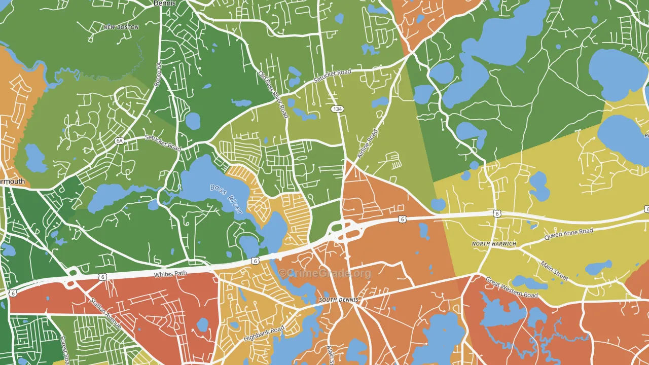 02660, MA Map of Vehicle Theft Rates