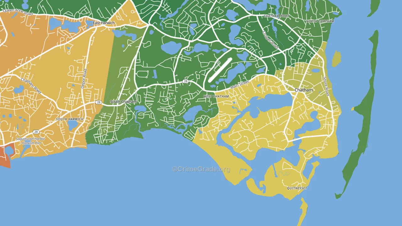 02669, MA Map of Vehicle Theft Rates