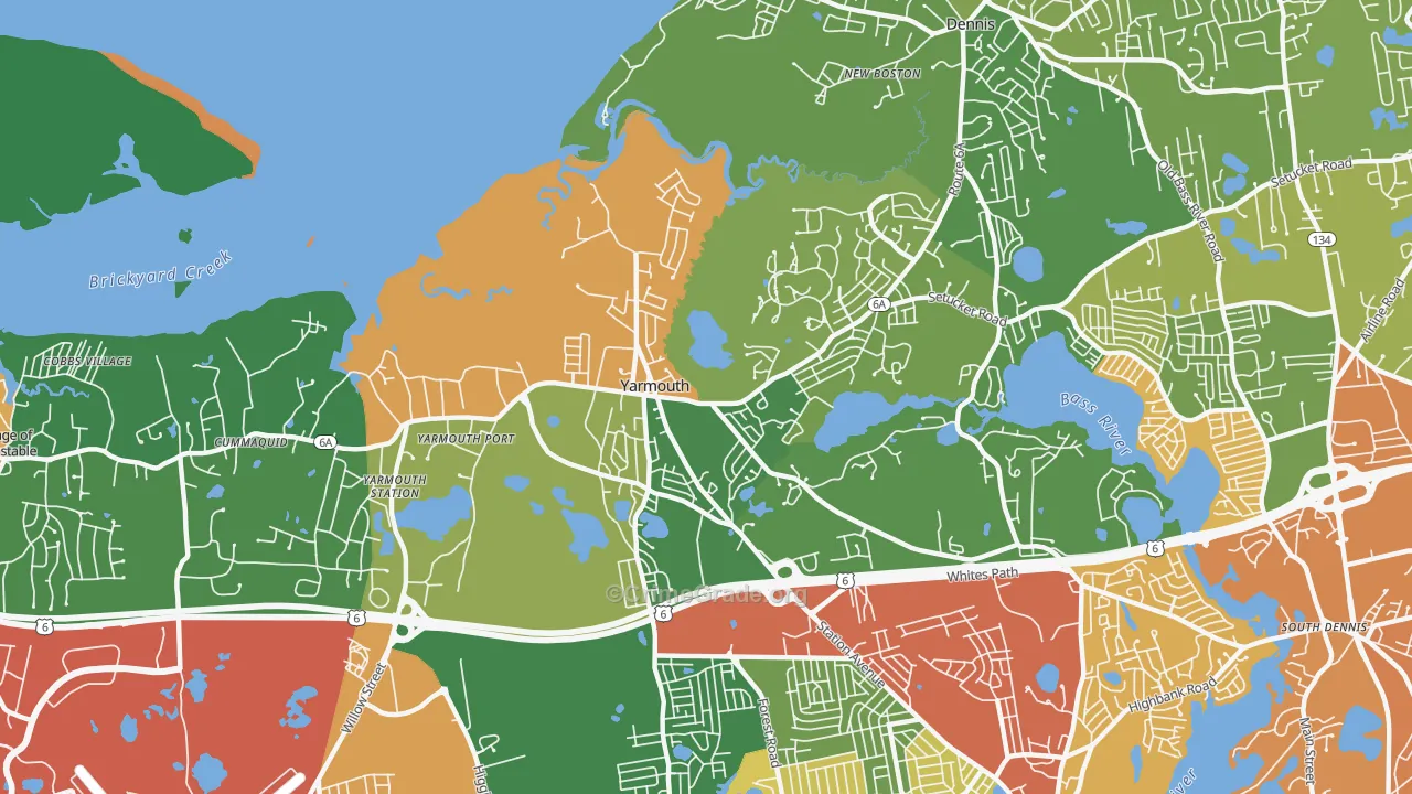 02675, MA Map of Vehicle Theft Rates