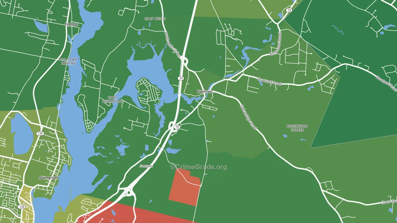 02702, MA Map of Vehicle Theft Rates