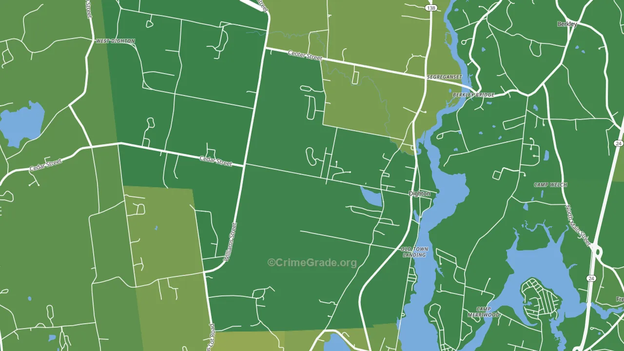 02715, MA Map of Vehicle Theft Rates