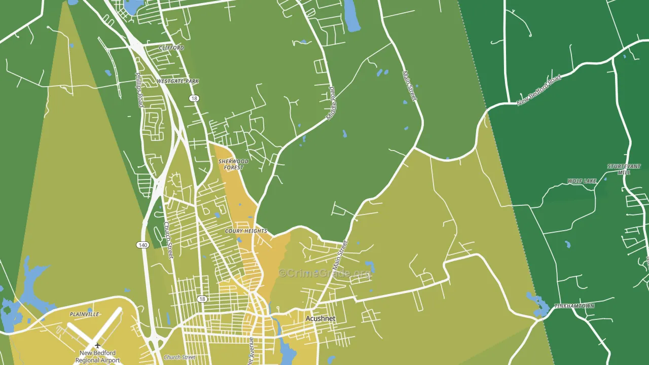 02743, MA Map of Vehicle Theft Rates