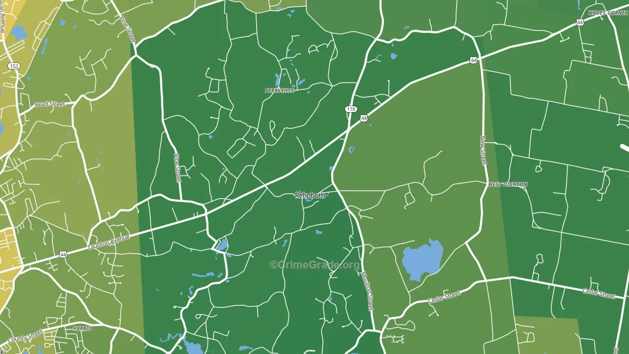 02769, MA Map of Vehicle Theft Rates