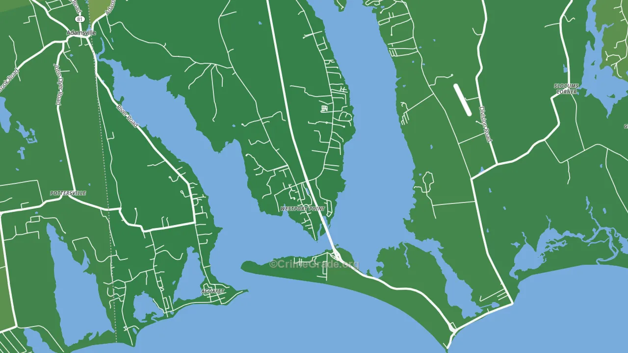 02791, MA Map of Vehicle Theft Rates