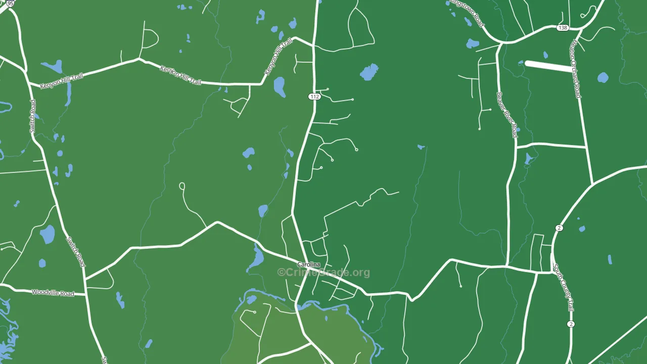02812, RI Map of Vehicle Theft Rates