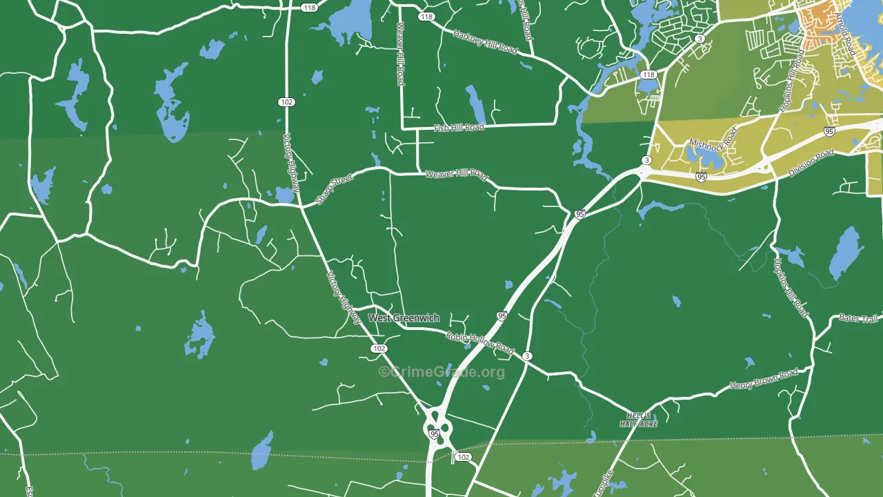02817, RI Map of Vehicle Theft Rates