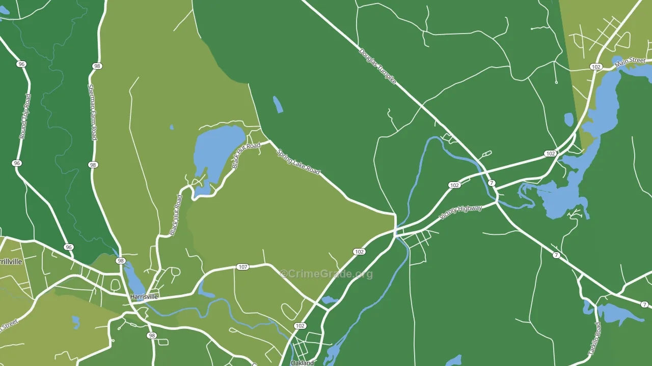 02826, RI Map of Vehicle Theft Rates