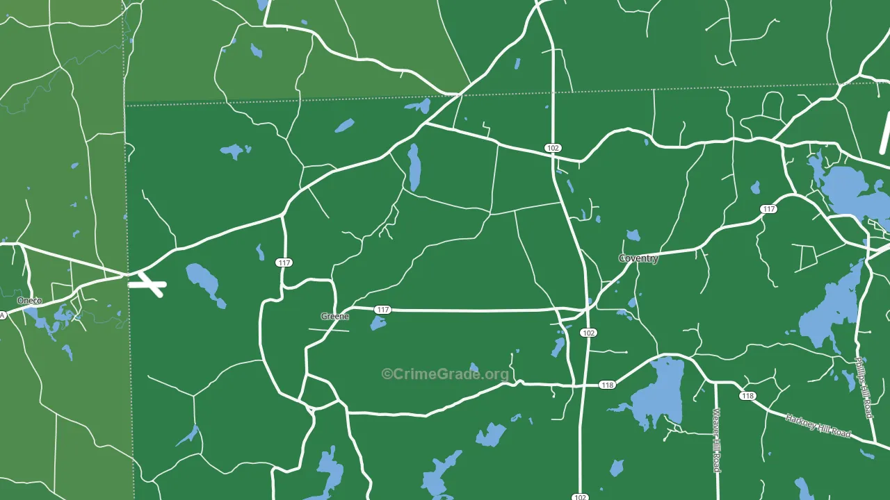 02827, RI Map of Vehicle Theft Rates