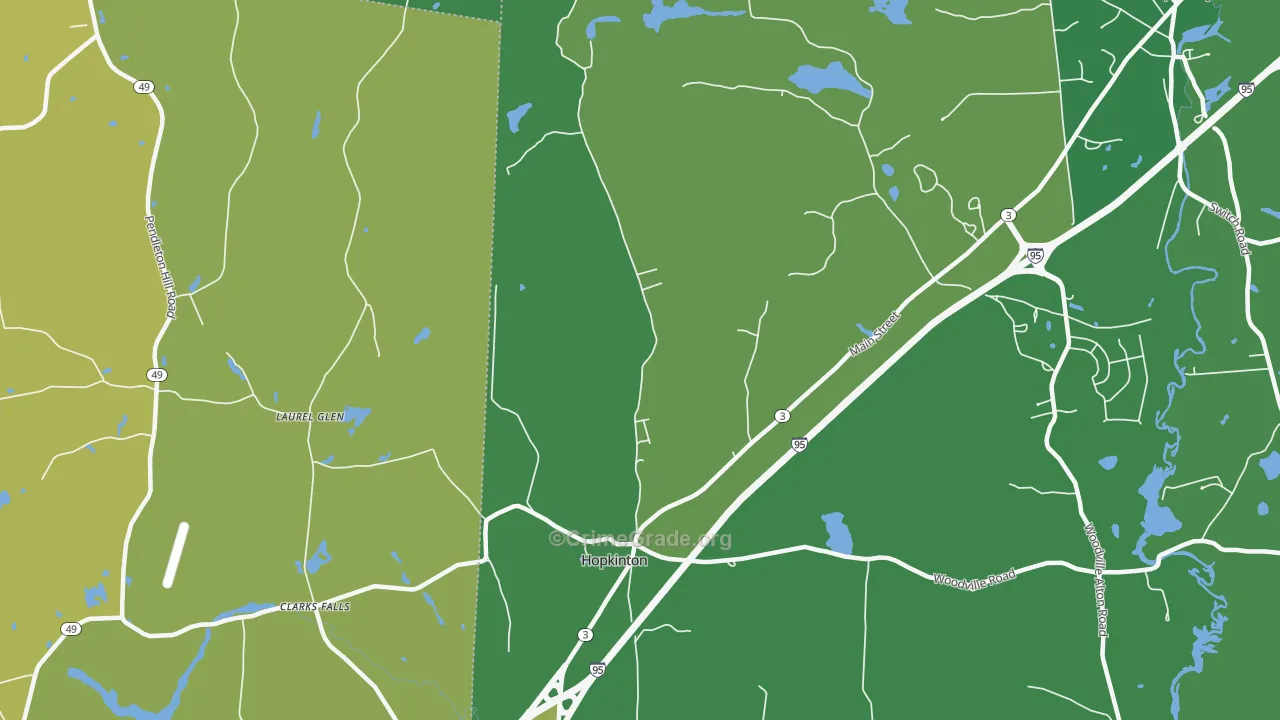 02833, RI Map of Vehicle Theft Rates