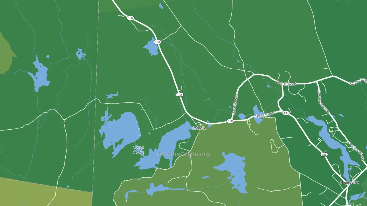02873, RI Map of Vehicle Theft Rates