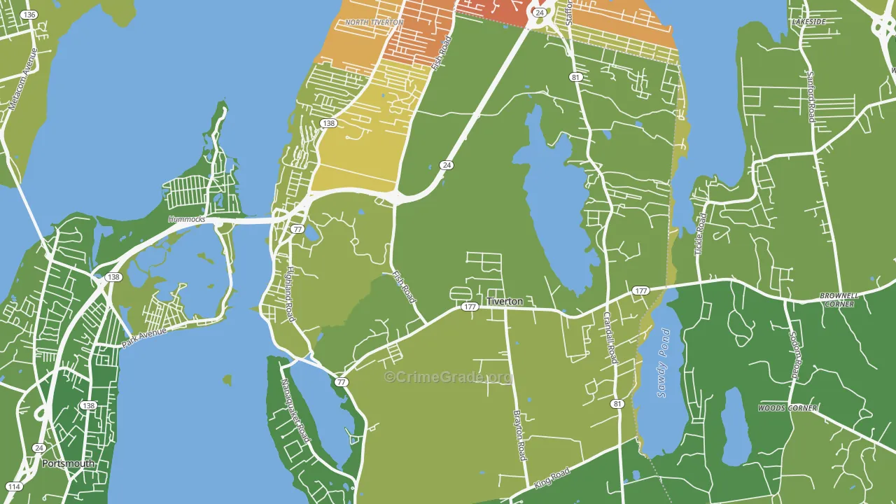 02878, RI Map of Vehicle Theft Rates