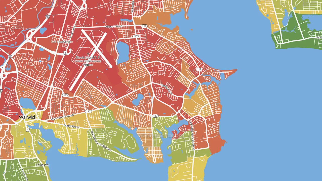 02889, RI Map of Vehicle Theft Rates