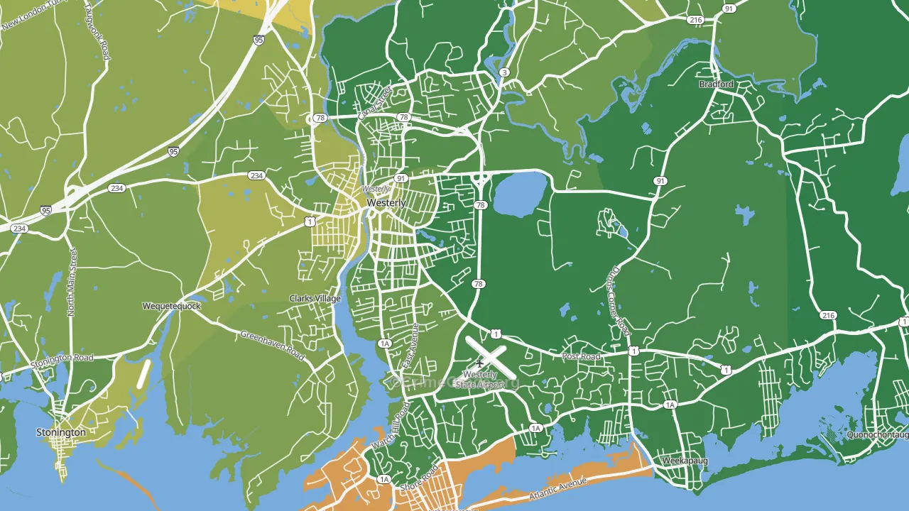 02891, RI Map of Vehicle Theft Rates