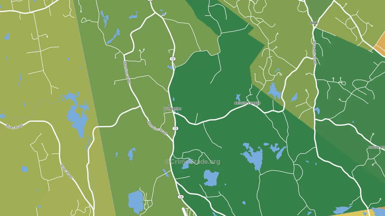 03046, NH Map of Vehicle Theft Rates